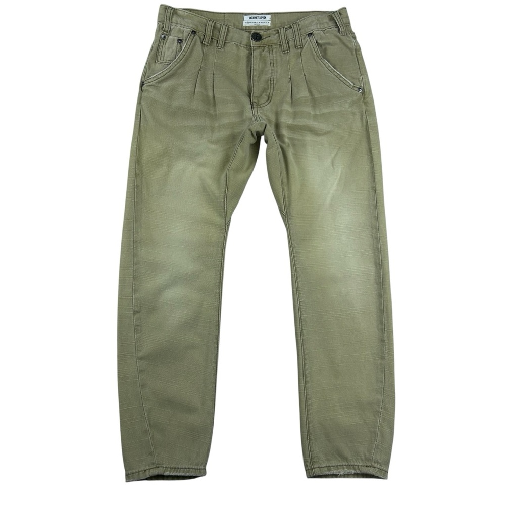 OneTeaspoon Cavalries Militaire Low Rise Relaxed Fit Tapered Leg Khaki Pants 23
